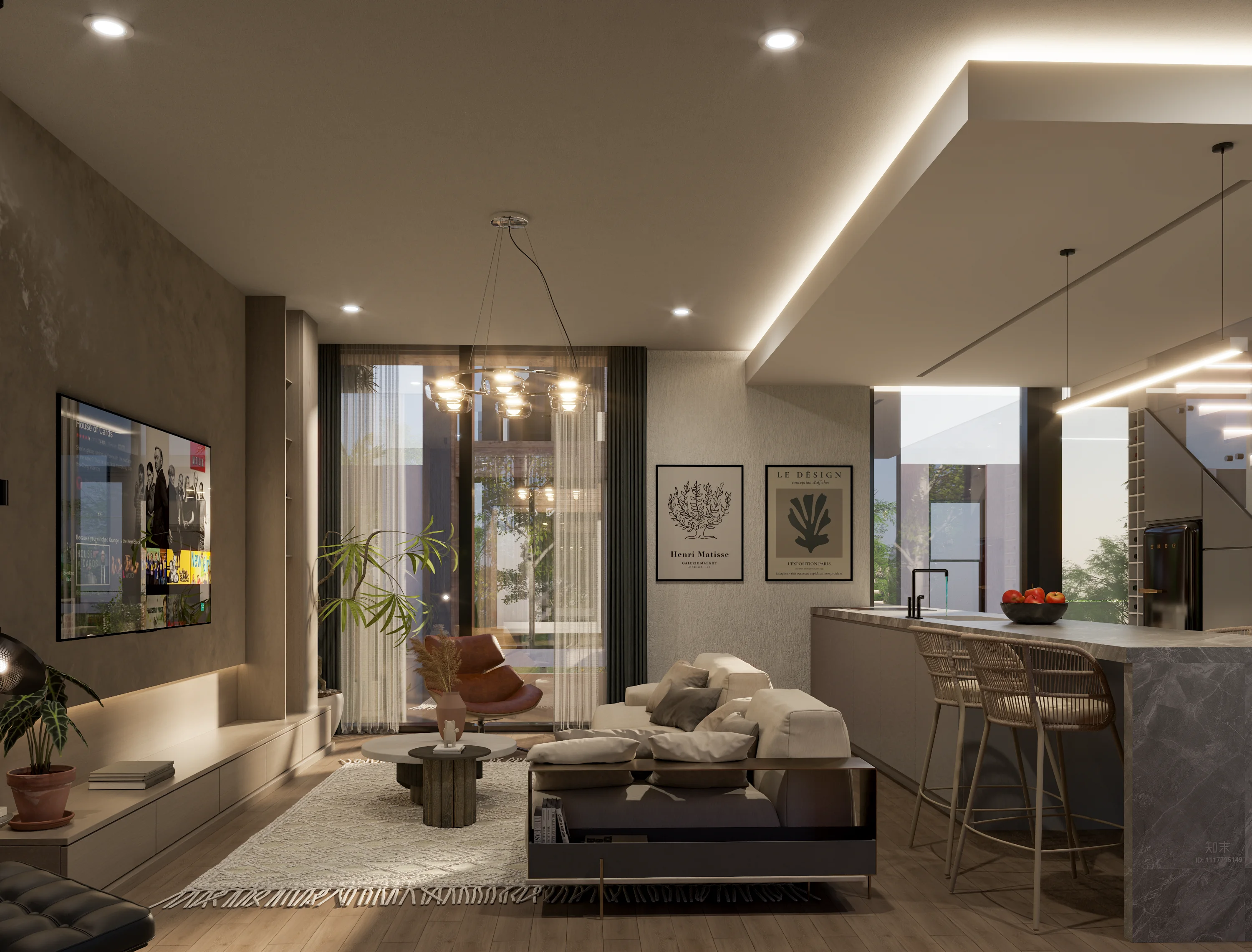 Celestia townhouse living space